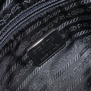 PRADA Hand Bag Nylon Bordeaux Silver Auth am10143-17