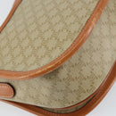 CELINE Macadam Canvas Shoulder Bag PVC Beige Gold Auth am10146-16