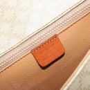 CELINE Macadam Canvas Shoulder Bag PVC Beige Gold Auth am10146-19