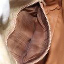 CELINE Macadam Canvas Shoulder Bag PVC Beige Gold Auth am10146-11