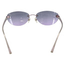 CHANEL Sunglasses metal Purple CC Auth am10147-3