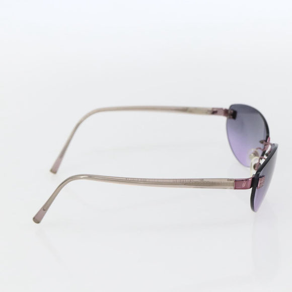 CHANEL Sunglasses metal Purple CC Auth am10147