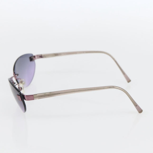 CHANEL Sunglasses metal Purple CC Auth am10147