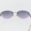 CHANEL Sunglasses metal Purple CC Auth am10147-8