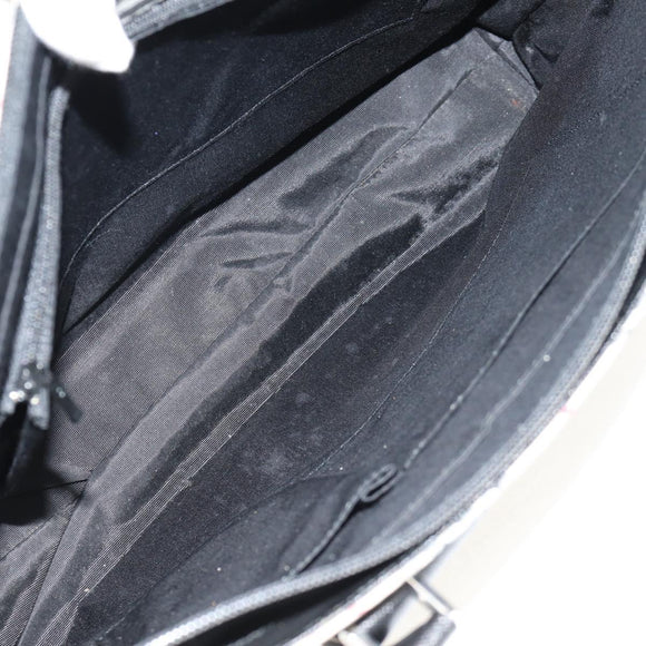 BURBERRY Nova Check Tote Bag Canvas Beige Silver Auth am10150V