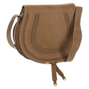 Chloe Mercy Shoulder Bag Leather Beige Gold Auth am10151-1