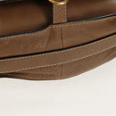 Chloe Mercy Shoulder Bag Leather Beige Gold Auth am10151-6