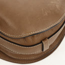 Chloe Mercy Shoulder Bag Leather Beige Gold Auth am10151-19