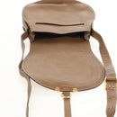 Chloe Mercy Shoulder Bag Leather Beige Gold Auth am10151-21