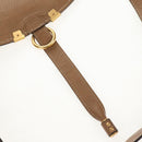 Chloe Mercy Shoulder Bag Leather Beige Gold Auth am10151-10