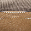 Chloe Mercy Shoulder Bag Leather Beige Gold Auth am10151-22
