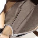 Chloe Mercy Shoulder Bag Leather Beige Gold Auth am10151-11