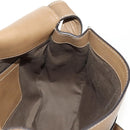 Chloe Mercy Shoulder Bag Leather Beige Gold Auth am10151-23