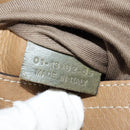 Chloe Mercy Shoulder Bag Leather Beige Gold Auth am10151-12