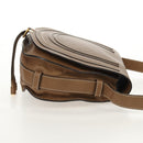 Chloe Mercy Shoulder Bag Leather Beige Gold Auth am10151-4