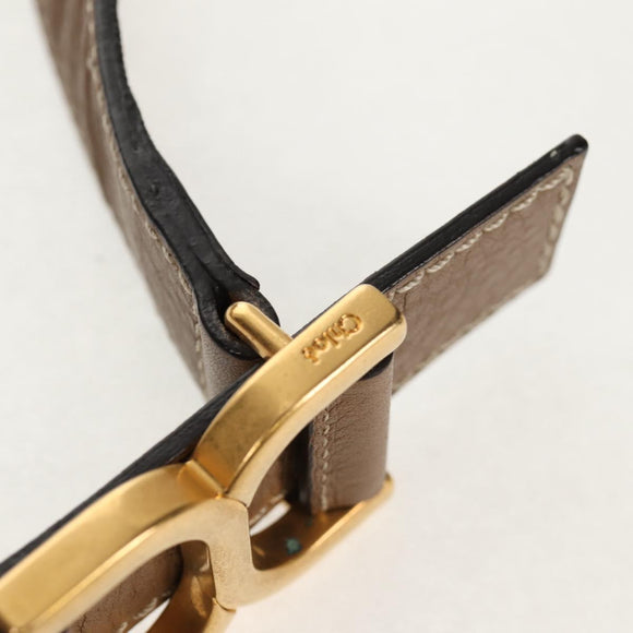 Chloe Mercy Shoulder Bag Leather Beige Gold Auth am10151