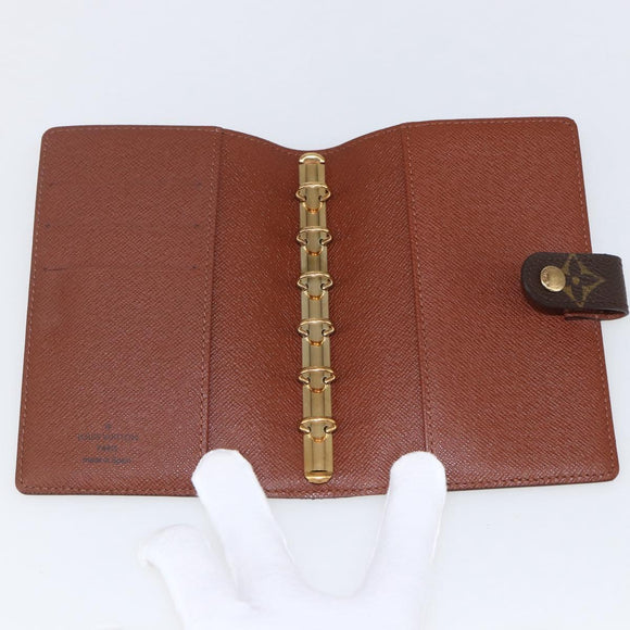 LOUIS VUITTON Monogram Agenda PM Tagesplaner Hülle R20005 LV Auth am10153