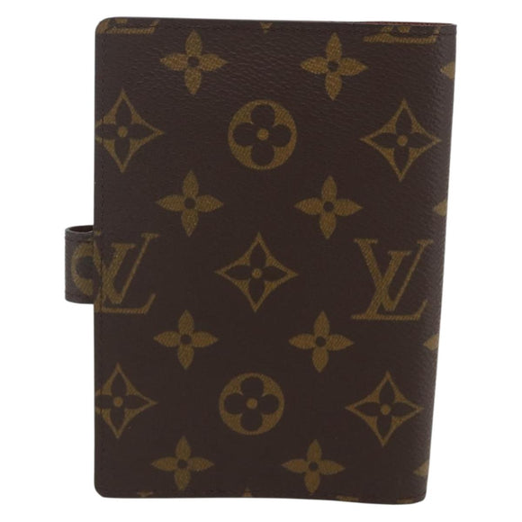 LOUIS VUITTON Monogram Agenda PM Day Planner Cover R20005 LV Auth am10153