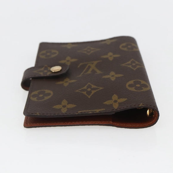 LOUIS VUITTON Monogram Agenda PM Tagesplaner Hülle R20005 LV Auth am10153