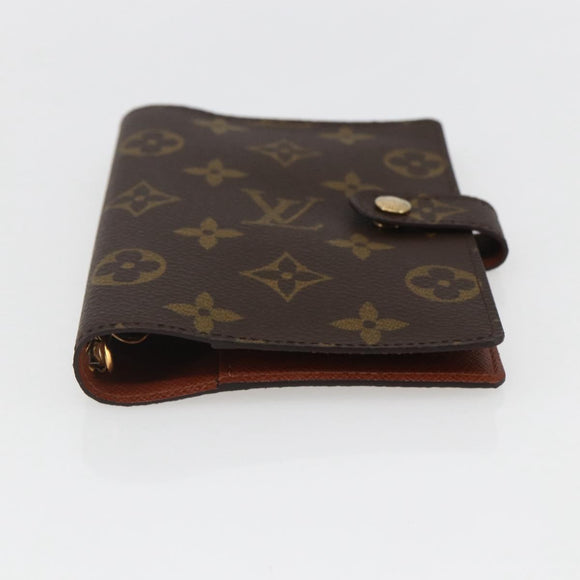 LOUIS VUITTON Monogram Agenda PM Tagesplaner Hülle R20005 LV Auth am10153