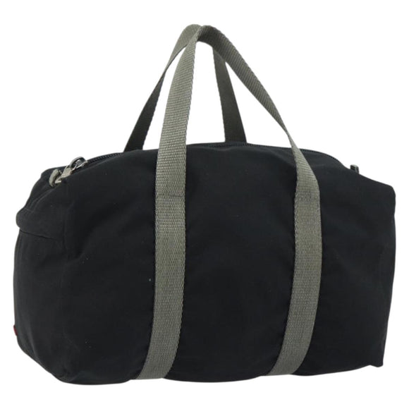 PRADA Sports Hand Bag Nylon Black Silver Auth am10157