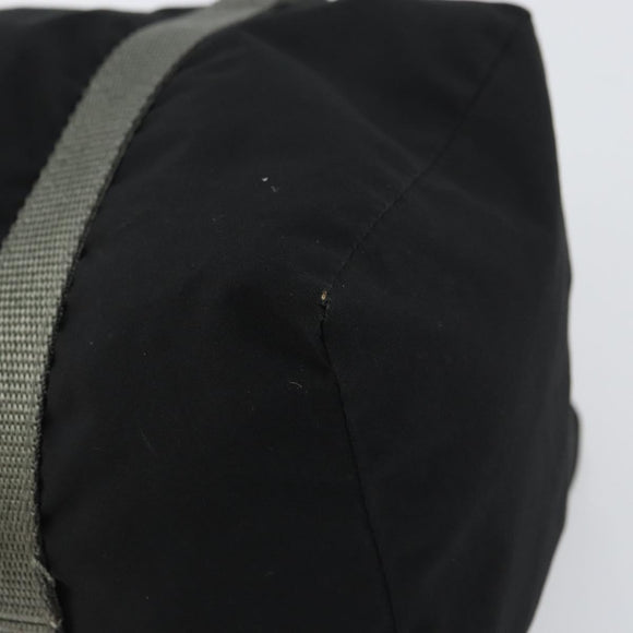 PRADA Sports Hand Bag Nylon Black Silver Auth am10157