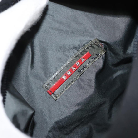 PRADA Sports Hand Bag Nylon Black Silver Auth am10157