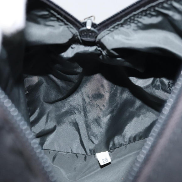 PRADA Sports Hand Bag Nylon Black Silver Auth am10157