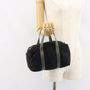 PRADA Sports Hand Bag Nylon Black Silver Auth am10157-20