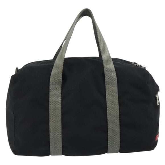 PRADA Sports Hand Bag Nylon Black Silver Auth am10157
