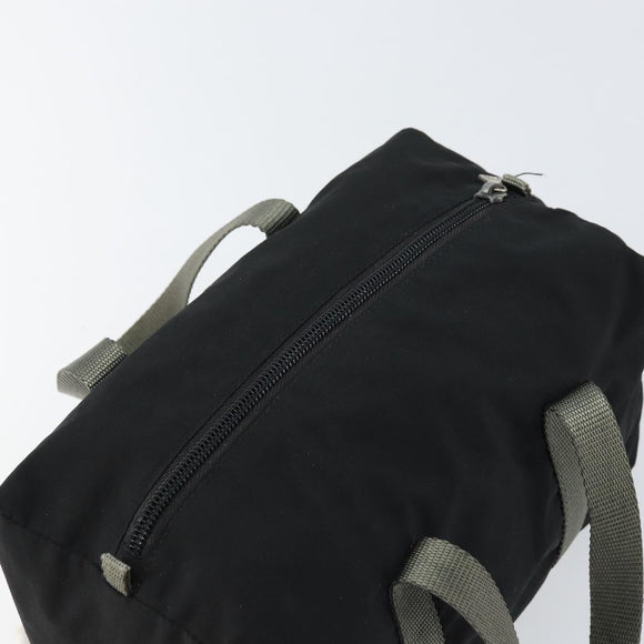 PRADA Sports Hand Bag Nylon Black Silver Auth am10157