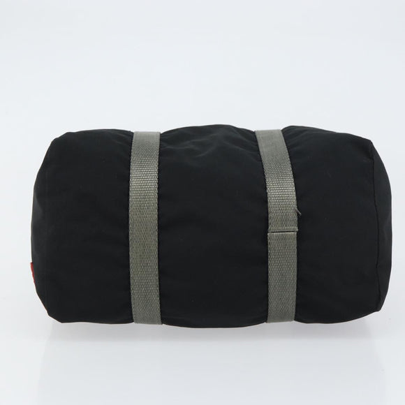 PRADA Sports Hand Bag Nylon Black Silver Auth am10157