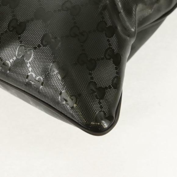 GUCCI GG Implementation Shoulder Bag Khaki Silver 201446 Auth am10159