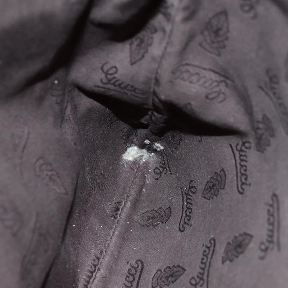 GUCCI GG Implementation Shoulder Bag Khaki Silver 201446 Auth am10159