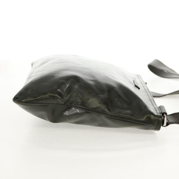 GUCCI GG Implementation Shoulder Bag Khaki Silver 201446 Auth am10159