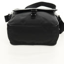 PRADA Shoulder Bag Nylon Silver Black Auth am10160V-5