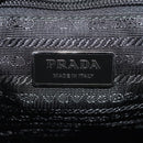 PRADA Shoulder Bag Nylon Silver Black Auth am10160V-22
