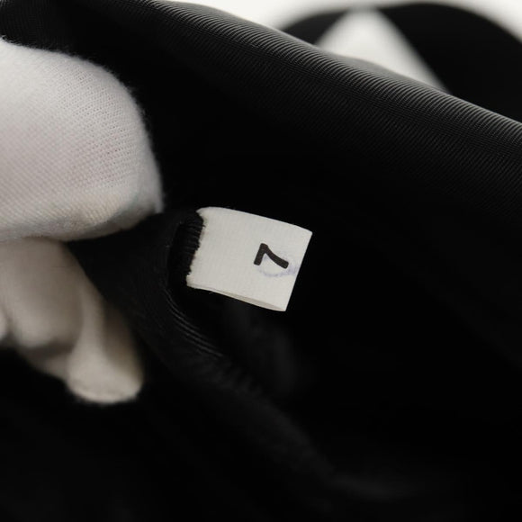 PRADA Shoulder Bag Nylon Silver Black Auth am10160V