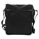 PRADA Shoulder Bag Nylon Silver Black Auth am10160V-2