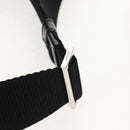 PRADA Shoulder Bag Nylon Silver Black Auth am10160V-8