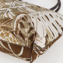 Salvatore Ferragamo Tote Bag Canvas Brown Gold Auth am10161-10