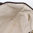 Salvatore Ferragamo Tote Bag Canvas Brown Gold Auth am10161-17