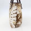 Salvatore Ferragamo Tote Bag Canvas Brown Gold Auth am10161-5