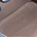 FENDI F Logo Tote Bag Leather Blue Auth am10162-11