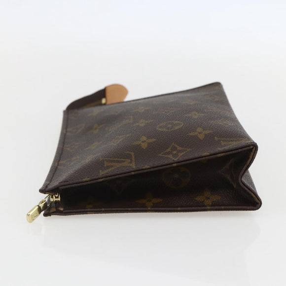 LOUIS VUITTON Monogram Poche Toilette 19 Pouch M47544 LV Auth am10163