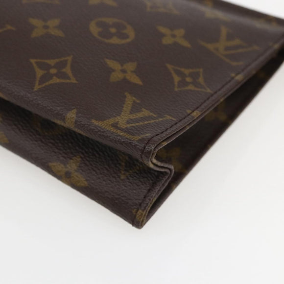 LOUIS VUITTON Monogram Poche Toilette 19 Pouch M47544 LV Auth am10163