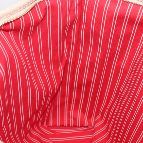 LOUIS VUITTON Antigua Hippo GM Tote Bag Canvas Beige Red M40032 LV Auth am10165V