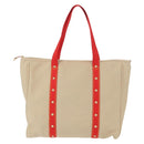 LOUIS VUITTON Antigua Hippo GM Tote Bag Canvas Beige Red M40032 LV Auth am10165V-3