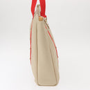 LOUIS VUITTON Antigua Hippo GM Tote Bag Canvas Beige Red M40032 LV Auth am10165V-5