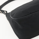 PRADA Shoulder Bag Nylon Black Silver Auth am10168V-16